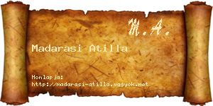 Madarasi Atilla névjegykártya